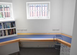 fitted bespoke home office desk