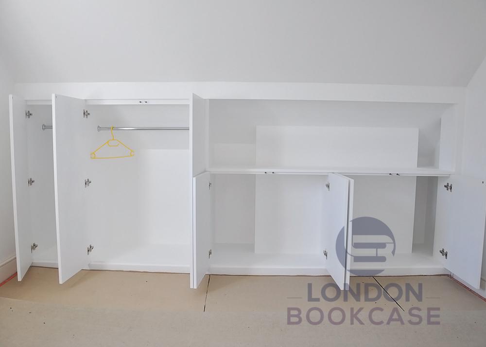 loft cupboard with recessed niche open