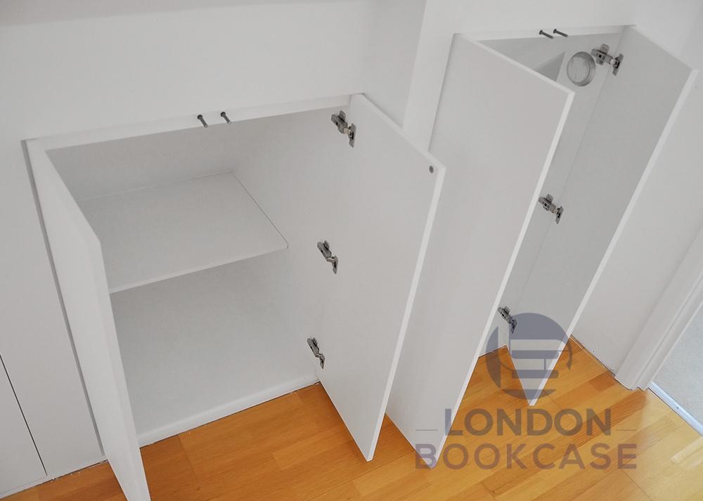 fitted storage cupboard inside