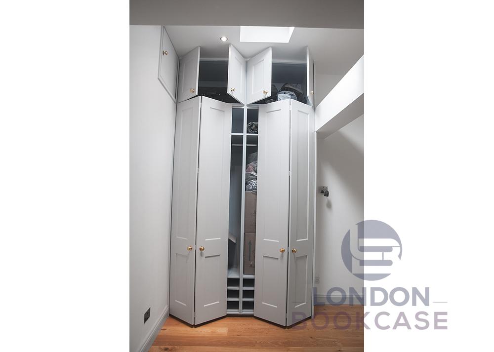 fitted wardrobe with folding doors