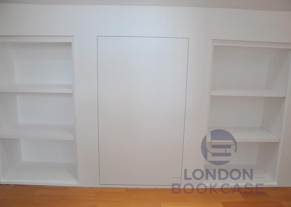 storage cupboard and shelves
